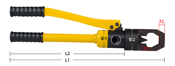 Dimensions of M8~M32 Hydraulic Nut Splitter, 10 Ton