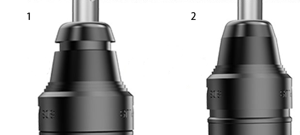 Drill Bit Installation of 4.4~4.8A Impact Hammer Drill, 2/5, 1/2, 1/10-in
