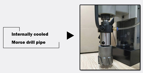 Drill pipe of magnetic drill press