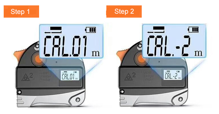 Error adjustment of the laser rangefinder