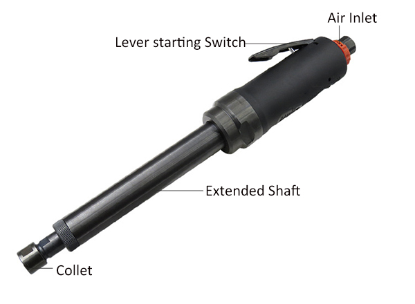 Extended air die grinder details