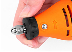 Flexible shaft installation for 125W electric die grinder, step 1