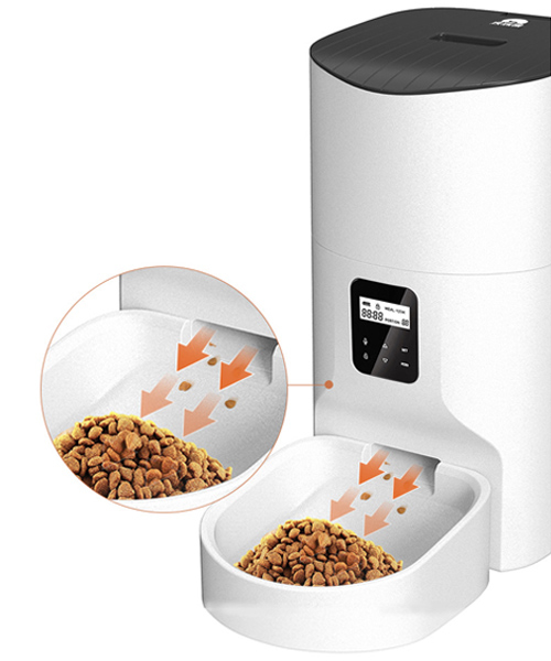 Food Discharge of 7L/9L Smart Automatic Pet Feeder with Camera/WIFI