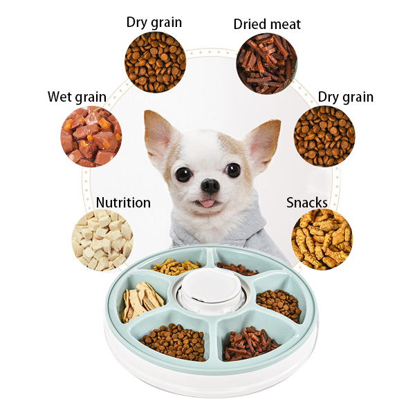 Food Storage of 6-Meal Smart Automatic Pet Feeder