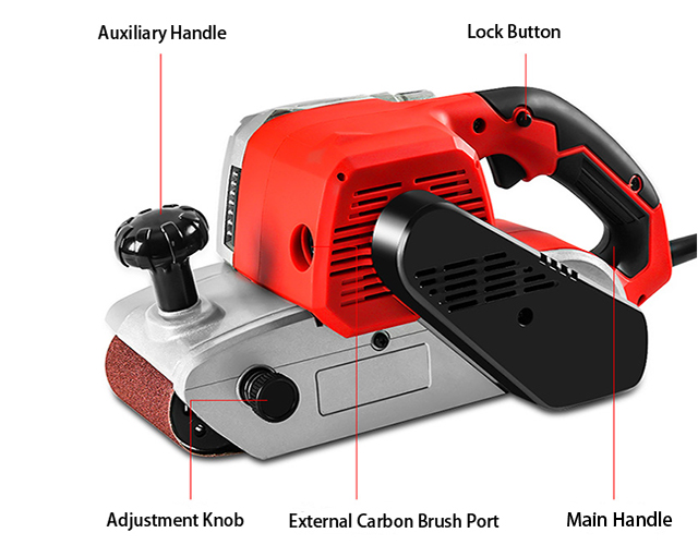 Front Structure of 4 x 24 Inch Belt Sander