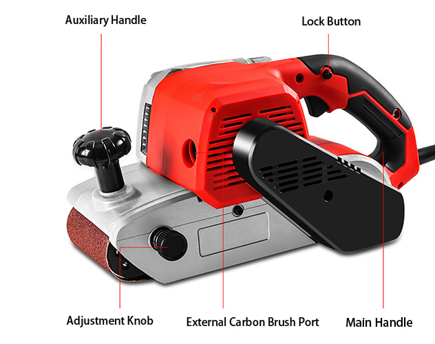 Front Structure of 4 x 24 Inch Heavy Duty Belt Sander