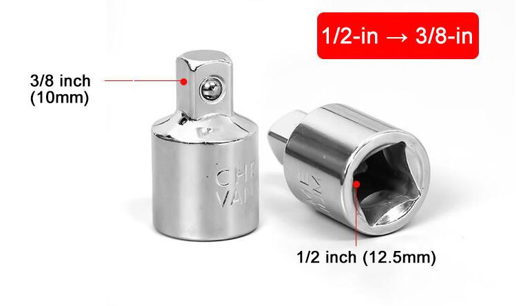 Half inch o Three Eighths inch Socket Adapter