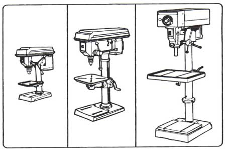 Power-feed bench drill press