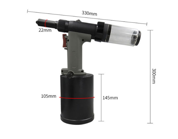 Heavy Duty Pneumatic Riveter Dimension