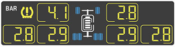 High tire pressure alarm