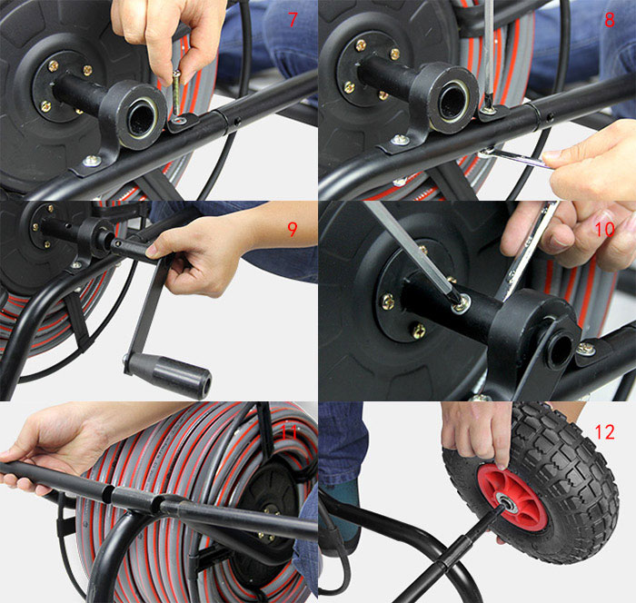 How to Install the 2-wheel Garden Hose Reel Cart 1