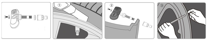 Installation of TPMS Built-in Sensor