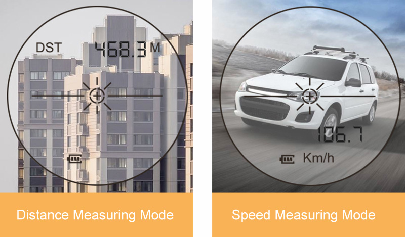 Laser rangefinder distance meter 6 measuring modes