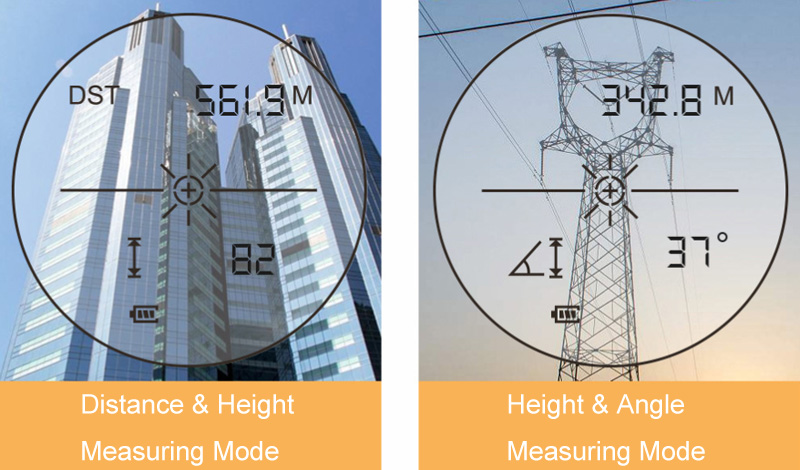 Distance meter digital laser rangefinder 6 measuring modes