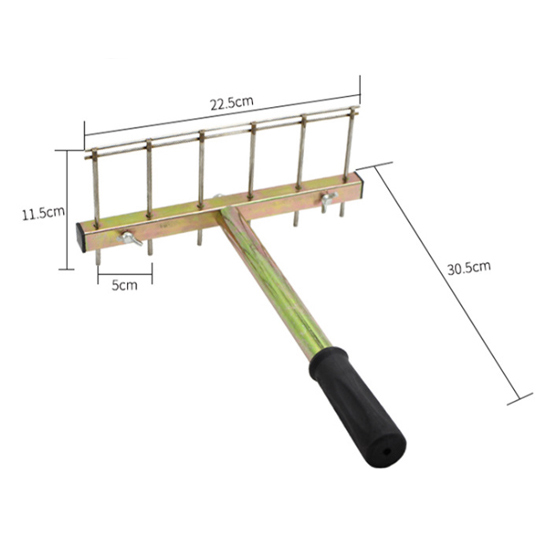 Level head rake stainless steel size