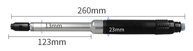 Long extension air pencil grinder size