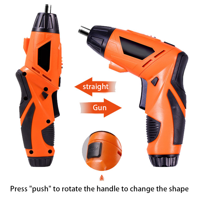 4.2V Cordless Electric Screwdriver Operation Diagram