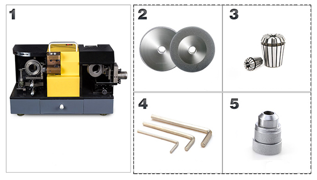 Packing List of Ball Nose End Mill Cutter Sharpener