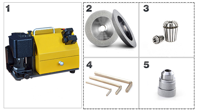 Effect Diagram of End Mill Sharpener, Ф4-Ф30mm, 160W/250W