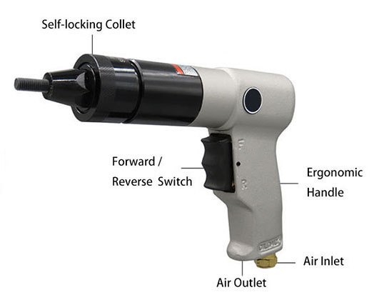 Pneumatic Rrivet Nut Gun M6/M8 Details