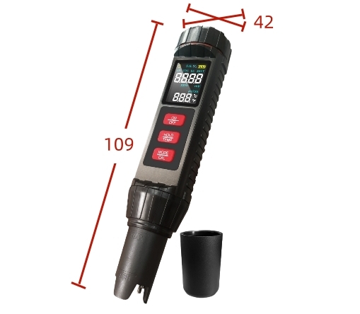 Portable pocket conductivity meter dimension