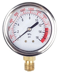 Pressure Gauge of T-3DSY-100 Electric Pressure Test Pump, 10MPa, 1.2 HP