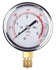 Pressure Gauge of T-3DSY-25 Electric Pressure Test Pump, 2.5MPa, 1.0 HP