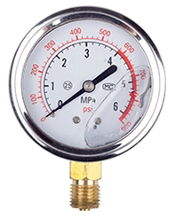 Pressure Gauge of T-3DSY-40 Electric Pressure Test Pump, 4MPa, 1.0 HP