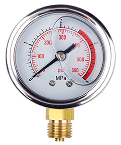 Pressure Gauge of Electric Pressure Test Pump, 2.5MPa, 0.2 HP