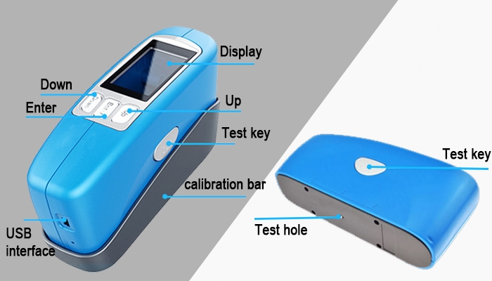 60 degree gloss meter detail