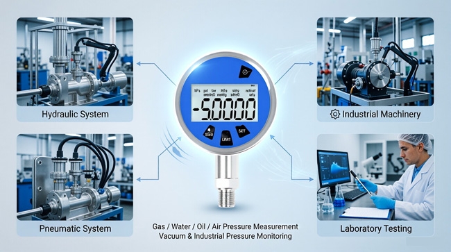 Digital Hydraulic Pressure Gauge in industrial measurement applications