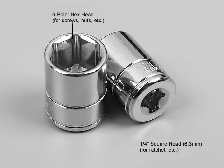 Quarter inch 6-point socket