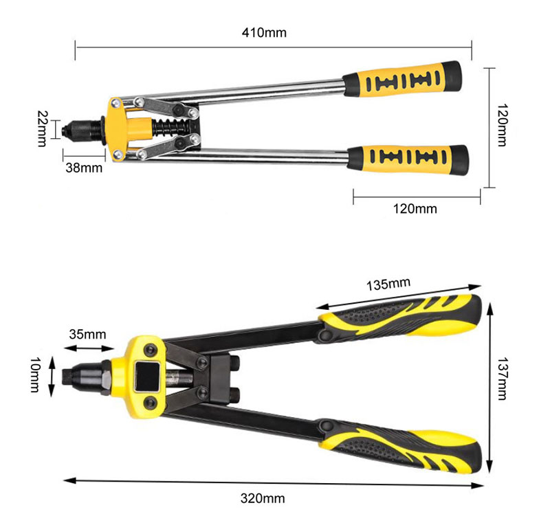 Rivet Gun Dimensions