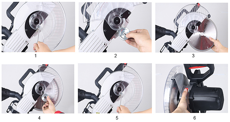 Saw Blade Installation for Compound Miter Saw