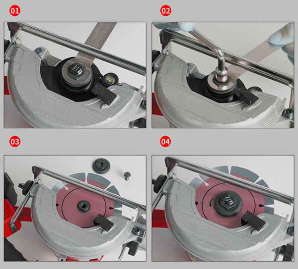 Electric Circular Saw Blade Installation