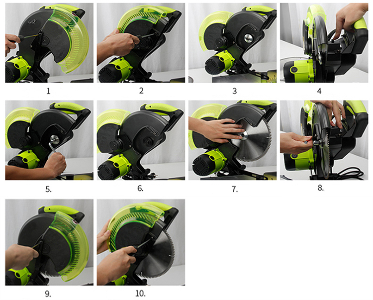 Saw Blade Installation for Compound Miter Saw