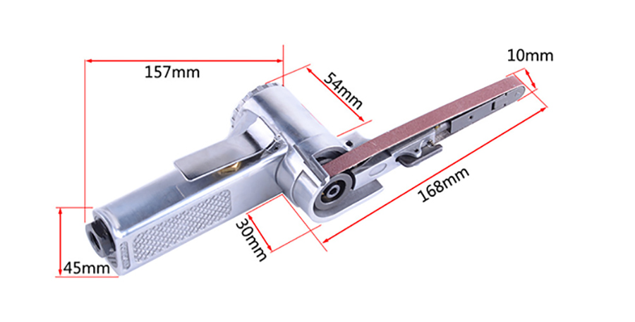 Size of 13 inch air belt sander