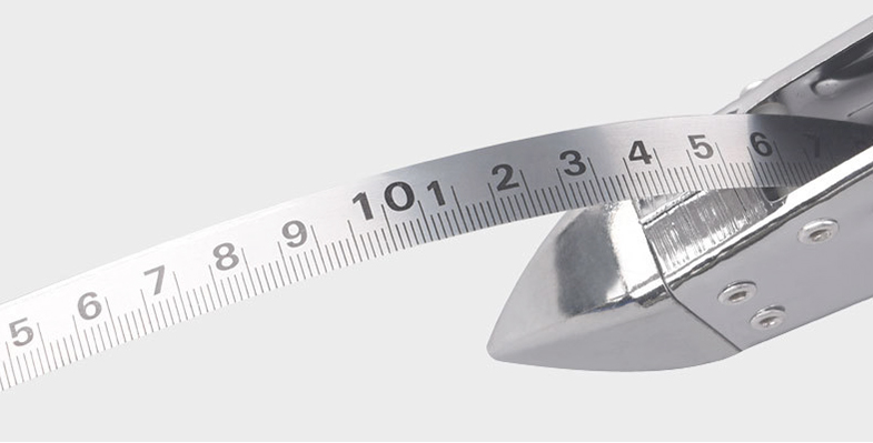 Long steel tape measure measurement details