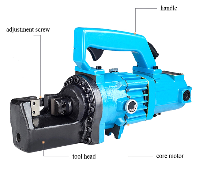 Structure of Electric Rebar Cutter, 1 inch, 1050W