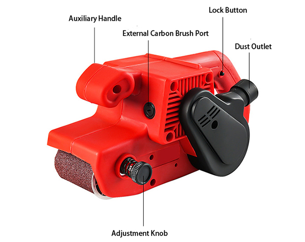 Structure Diagram of 3 x 21 Inch Belt Sander