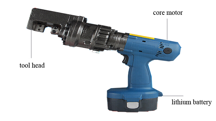 Structure Diagram of Cordless Electric Rebar Cutter, 5/8”, 140W