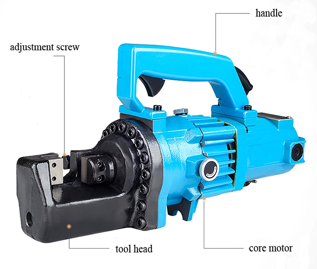 Structure Diagram of Electric Rebar Cutter, 3/4”, 1050W