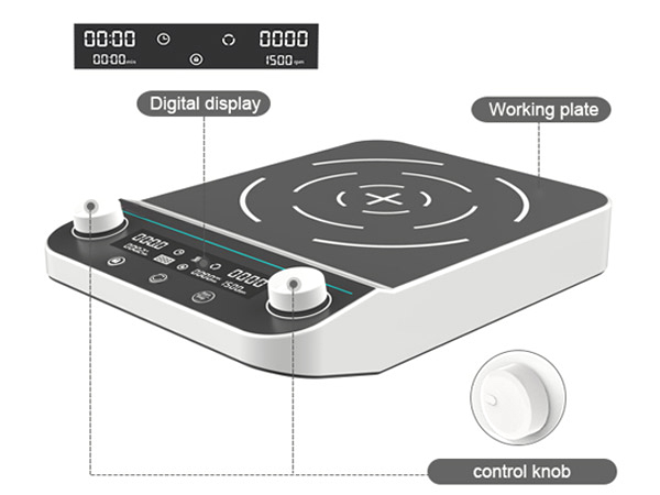 Structure of 10/20/50L Large Volume Magnetic Stirrer, 1500 rpm