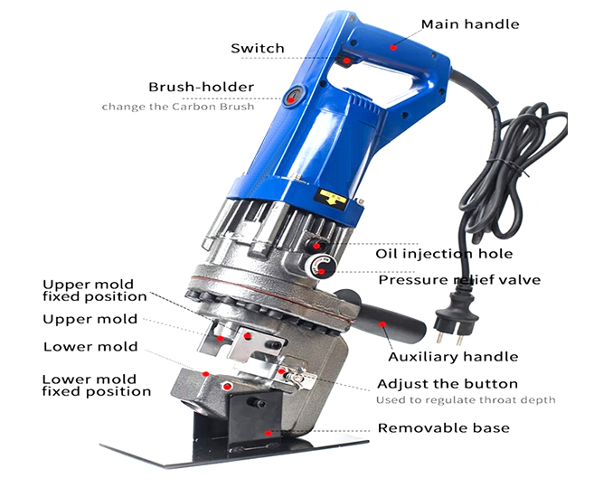 Structure of 10 Ton 4A Electric Hydraulic Punching Machine