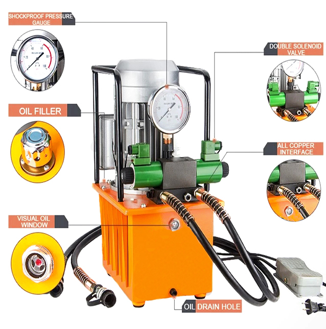 Structure Diagram of 10000 psi Hydraulic Electric Pump, 0.75/1.5/3.0kW