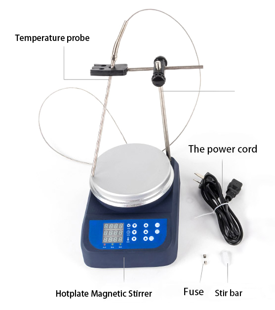 Structure of 0.5~3L Hotplate Magnetic Stirrer, 2000 rpm