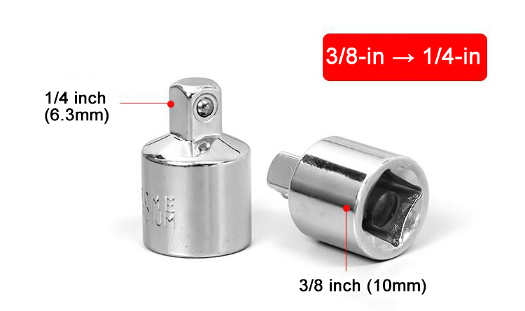 Three Eighths Inch to Quarter Inch Socket Adapter