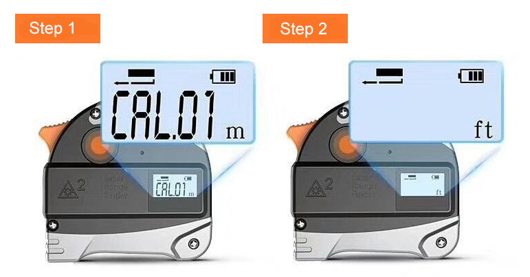 Unit adjustment of 2 in 1 laser rangefinder