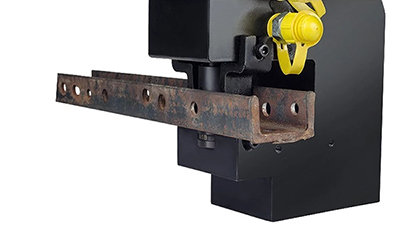 Use Hydraulic Punching Machine Punching in U-Steel (Cannel Steel)