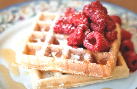 Waffle strawberry